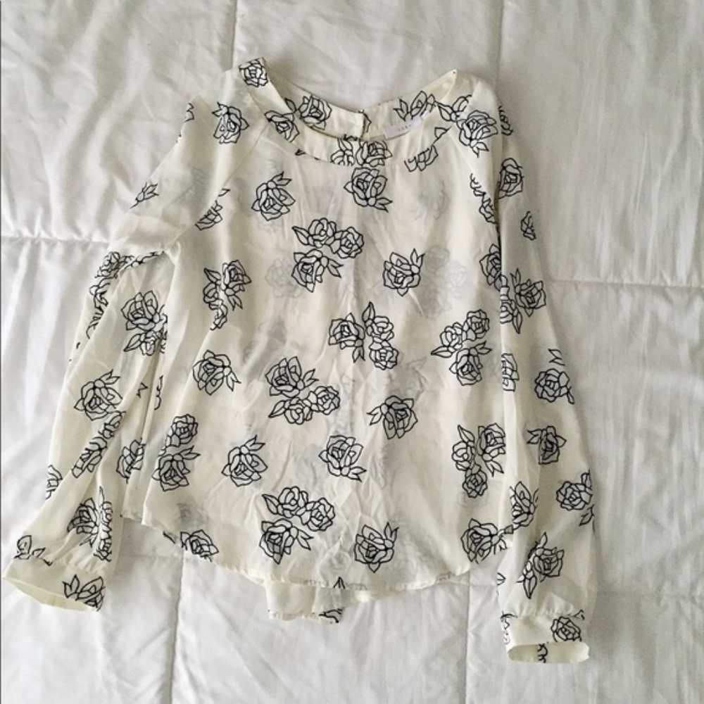 Lush floral blouse
